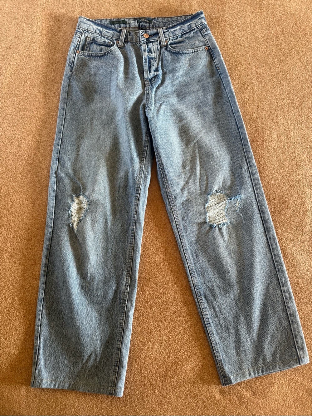 Wild Fable Light Blue wide leg Distressed Jeans